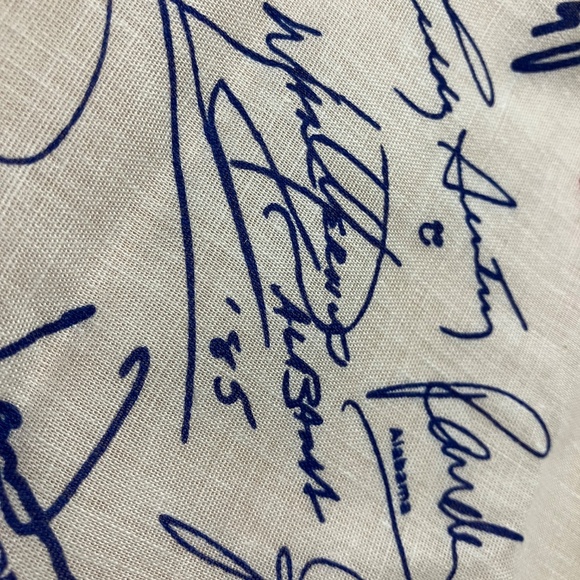 🇺🇸 VINTAGE 1985 🎶FARM AID 🎶BANDANA, SIGNATURES OF WILLIE NELSON & FRIENDS🎸 - Picture 13 of 16